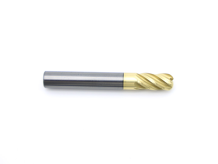 Four-Flute Integral Tungsten Carbide Round Nose Cutter C