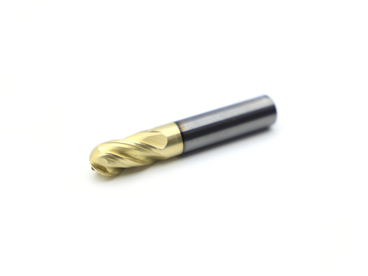 Four-Flute Integral Tungsten Carbide Ball Cutter A