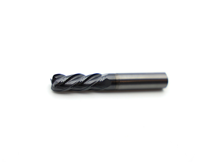 Four-Flute Integral Tungsten Carbide Round Nose Cutter E