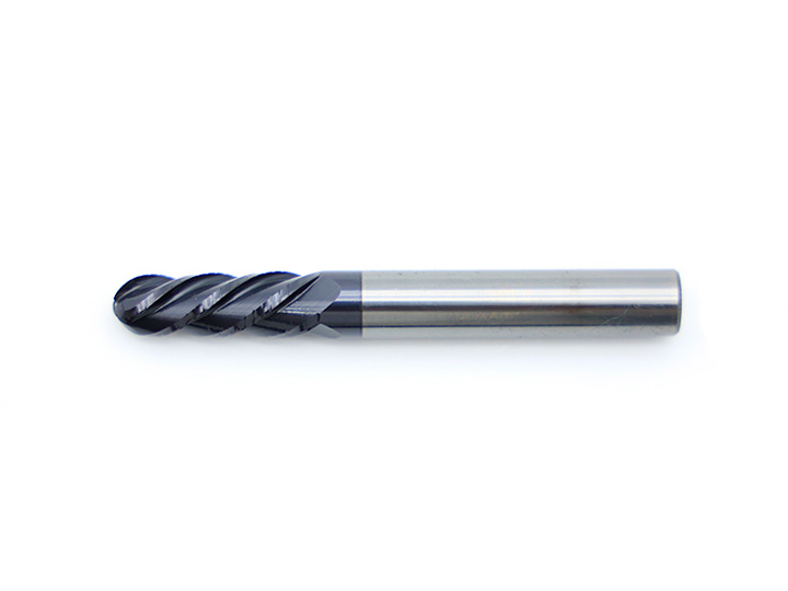 Four-Flute Integral Carbide Interrupted Chip Ball Cutter