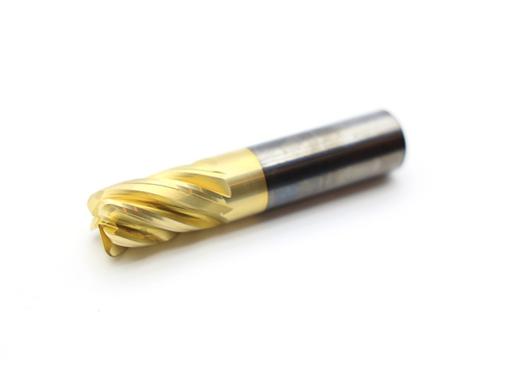 Four-Flute Integral Tungsten Carbide Round Nose Cutter D