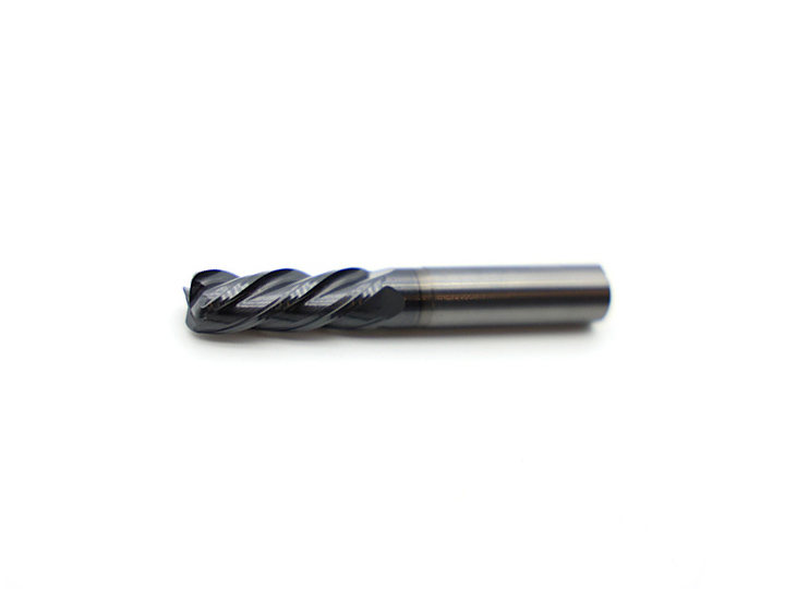 Four-Flute Integral Tungsten Carbide Round Nose Cutter E