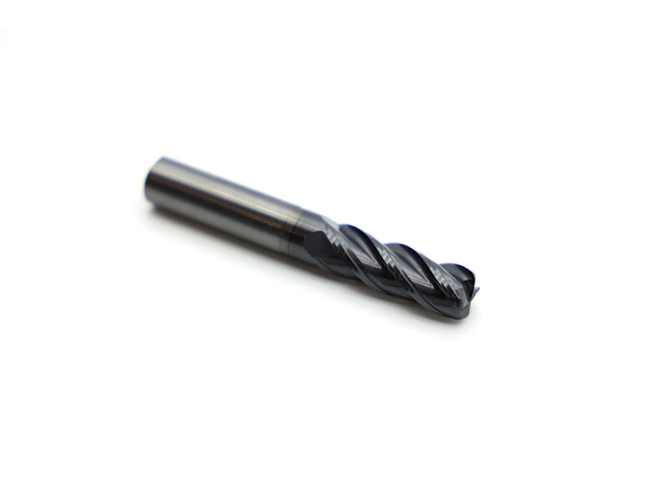 Four-Flute Integral Tungsten Carbide Round Nose Cutter E