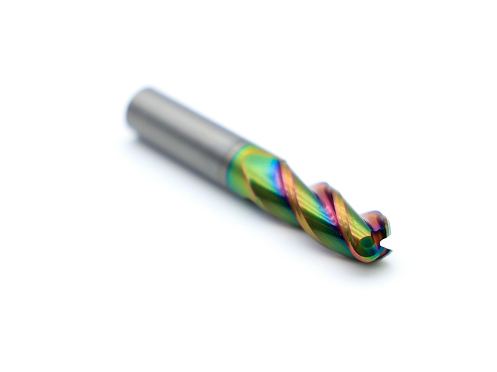 Integral Tungsten Carbide Triple-Edged Round Nose Cutter A