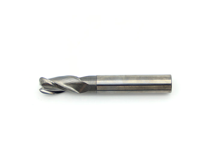 Integral Tungsten Carbide Triple-Edged Round Nose Cutter B